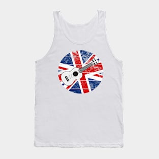 Ukulele UK Flag Britain Ukulelist British Musician Tank Top